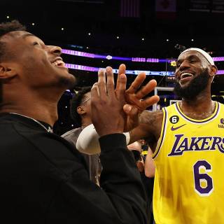 Lebron and Bronny wallpaper