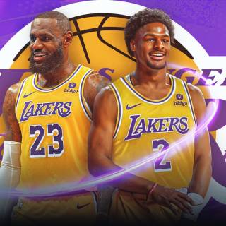 Lebron and Bronny wallpaper