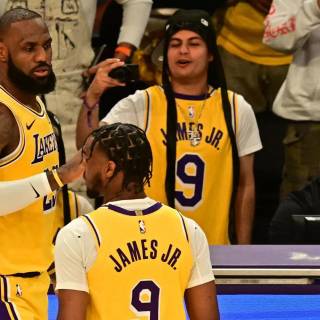 Lebron and Bronny wallpaper