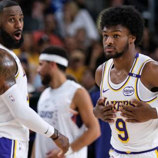 Lebron and Bronny wallpaper