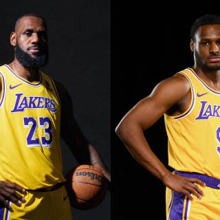 Lebron and Bronny wallpaper