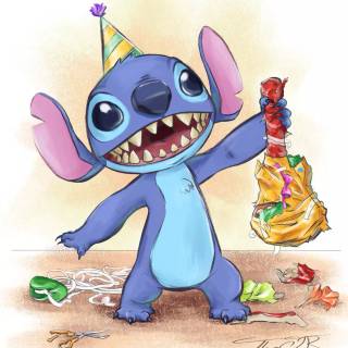 Happy Birthday Stitch wallpaper
