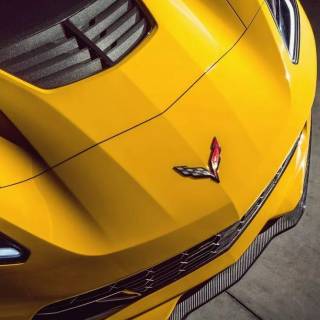 Yellow Corvette wallpaper