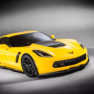 Yellow Corvette wallpaper