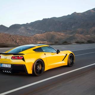 Yellow Corvette wallpaper
