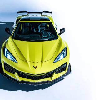 Yellow Corvette wallpaper
