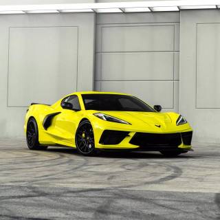 Yellow Corvette wallpaper