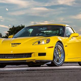 Yellow Corvette wallpaper