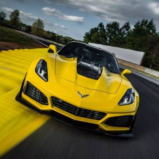 Yellow Corvette wallpaper