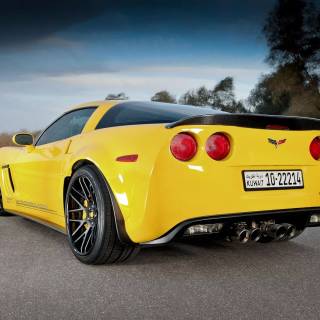 Yellow Corvette wallpaper