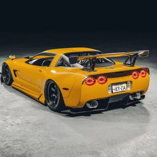 Yellow Corvette wallpaper