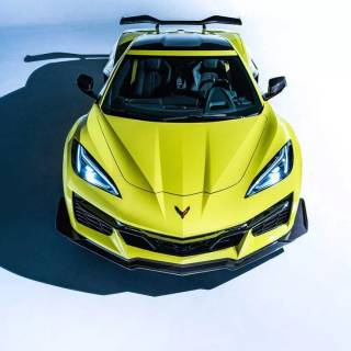 Yellow Corvette wallpaper