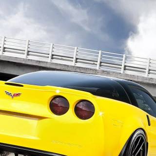 Yellow Corvette wallpaper