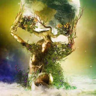 Green future wallpaper