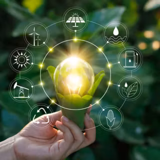 Green future wallpaper