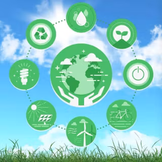 Green future wallpaper