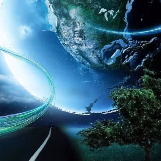 Green future wallpaper