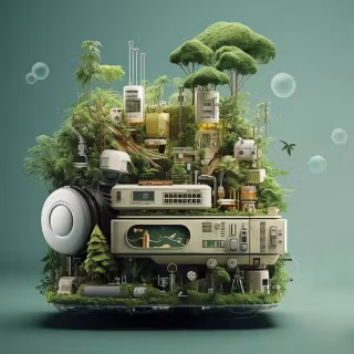 Green future wallpaper