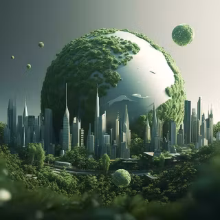 Green future wallpaper