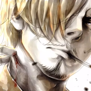 Sanji smoking wallpaper