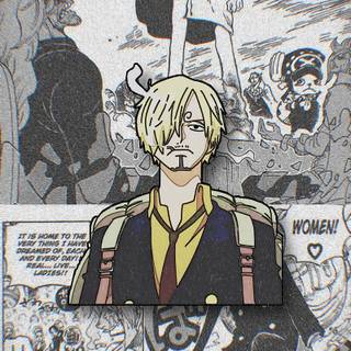 Sanji smoking wallpaper