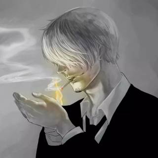 Sanji smoking wallpaper