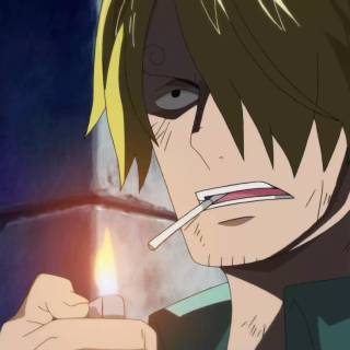 Sanji smoking wallpaper