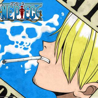 Sanji smoking wallpaper