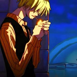 Sanji smoking wallpaper