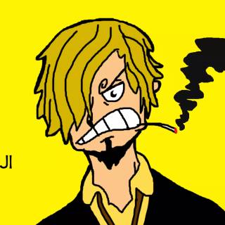 Sanji smoking wallpaper