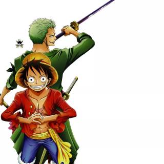 One Piece Luffy and Zoro wallpaper