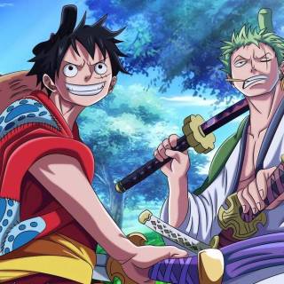 One Piece Luffy and Zoro wallpaper