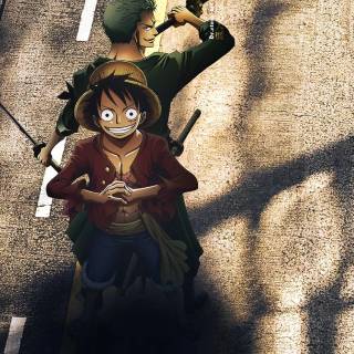 One Piece Luffy and Zoro wallpaper