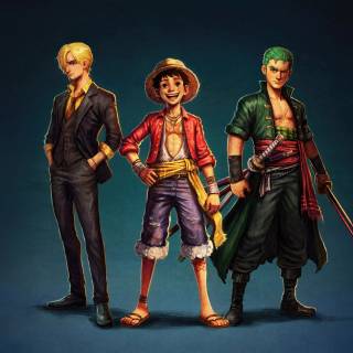 One Piece Luffy and Zoro wallpaper