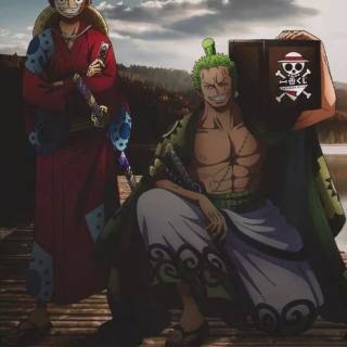 One Piece Luffy and Zoro wallpaper