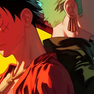 One Piece Luffy and Zoro wallpaper