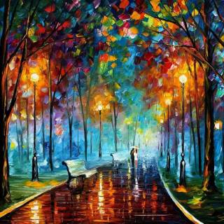 Impressionist painting wallpaper