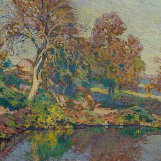 Impressionist painting wallpaper