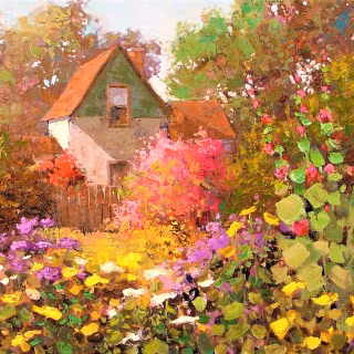 Impressionist painting wallpaper