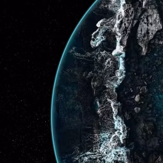 4k dark planet mobile wallpaper