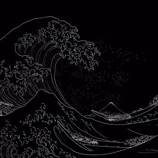 Black wave 4k wallpaper