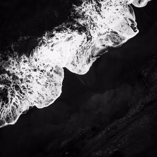 Black wave 4k wallpaper