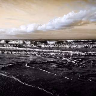 Black wave 4k wallpaper