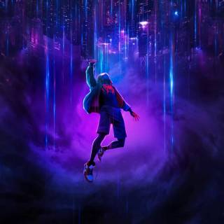 Spider-Man falling 4k wallpaper