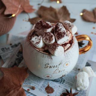 Hot chocolate 4k wallpaper