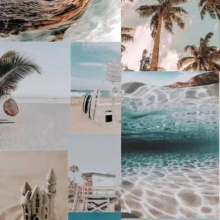 Aesthetic beach phone wallpaper