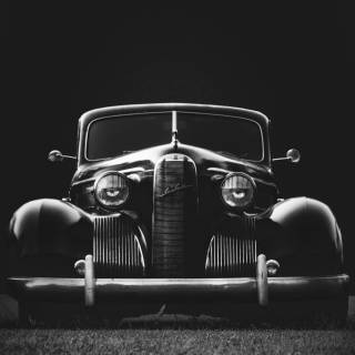 Black and white car phone wallpaper