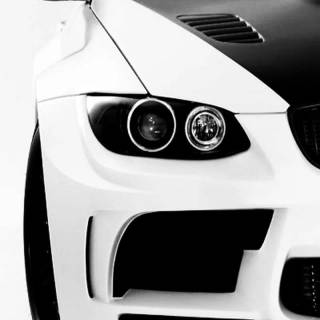 Black and white car phone wallpaper