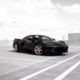 Black and white car phone wallpaper