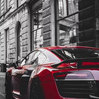Black red car wallpaper